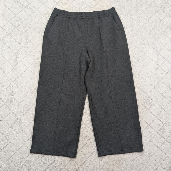 SPANX Pants - Spanx Pants Womens 3X Gray Heather AirEssentials Brushed Straight Wide Leg